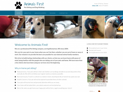 animalsfirst.net snapshot