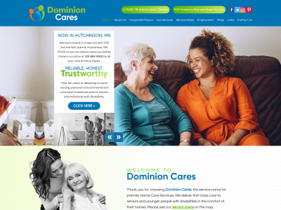 dominioncares.com snapshot