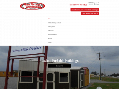 allenportablebuildings.com snapshot