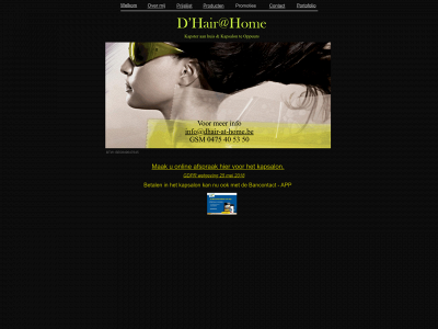 dhair-at-home.be snapshot