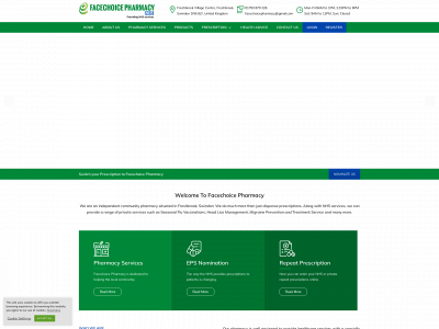 facechoicepharmacy.co.uk snapshot
