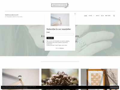 marigoldandsilver.com snapshot