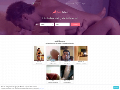 adultdating.no snapshot