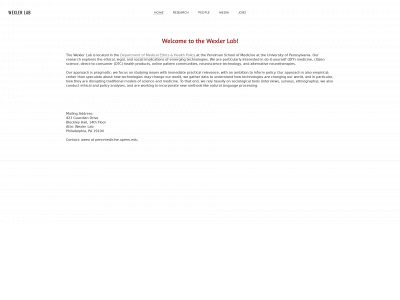 www.wexlerlab.com snapshot