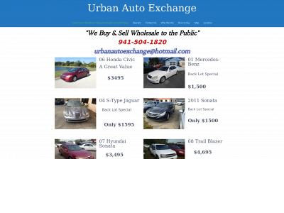 urbanautoexchange.com snapshot