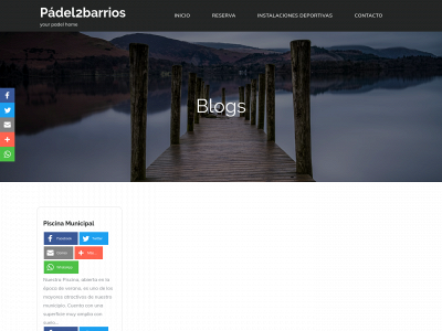 padel2barrios.com snapshot