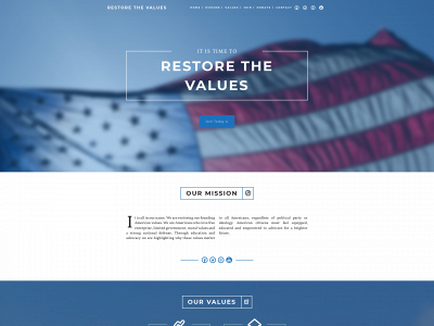 restorethevalues.org snapshot