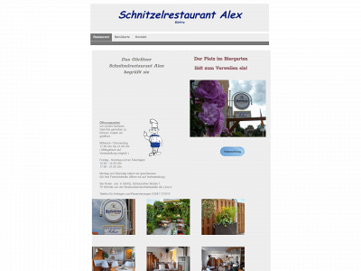 alex-schnitzelrestaurant.de snapshot
