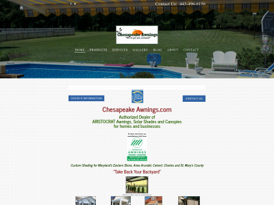 www.chesapeakeawnings.com snapshot
