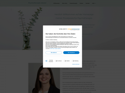johann-psychotherapie.de snapshot