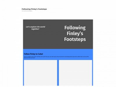 followingfinleysfootsteps.com snapshot