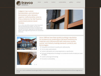 travcoexteriors.com snapshot