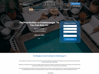 poolsbyjemworks.com snapshot