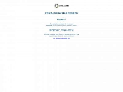 erikajaki.dk snapshot