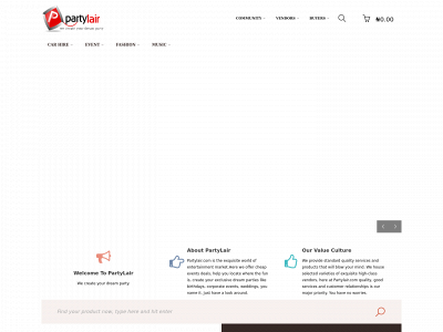 partylair.com snapshot