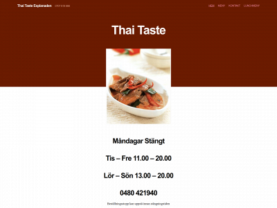 thaitaste.se snapshot