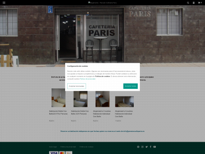pensioncafeparis.es snapshot