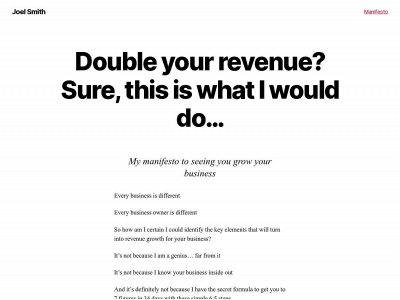 joeladamsmith.com snapshot