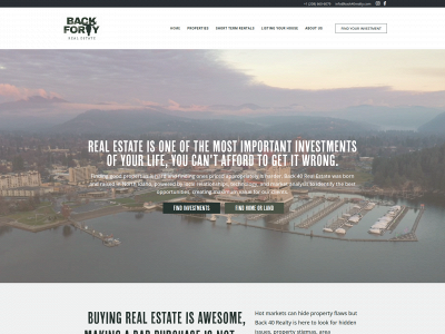 back40realty.com snapshot