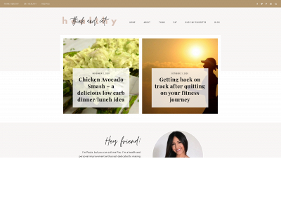 thinkandeathealthy.com snapshot