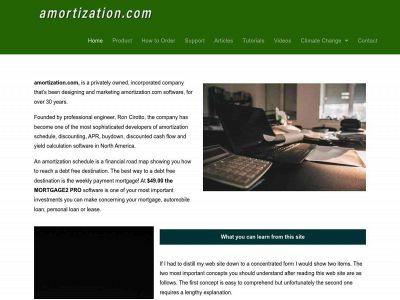 amortizationcalc.ca snapshot