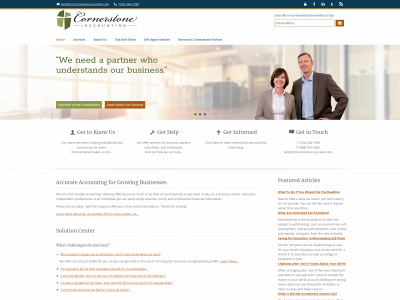 cornerstoneaccountant.com snapshot