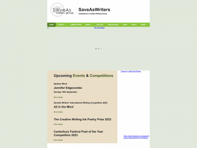 saveaswriters.co.uk snapshot