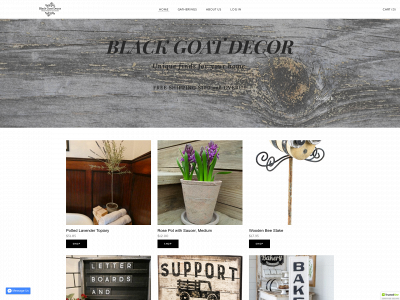 www.blackgoatdecor.com snapshot