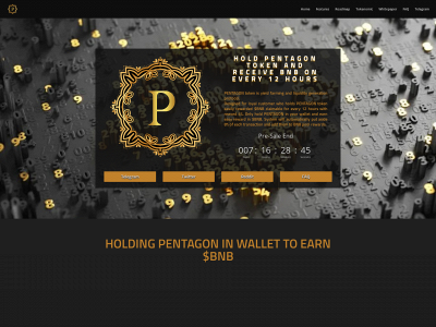 pentagontoken.net snapshot