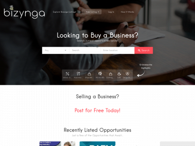 bizynga.com snapshot