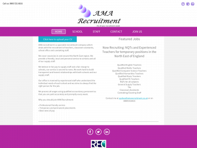 amarecruitment.co.uk snapshot