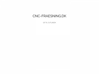 cnc-fraesning.dk snapshot