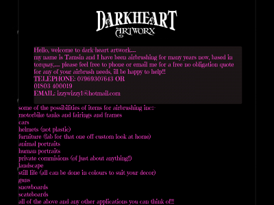 dark-heart.co.uk snapshot