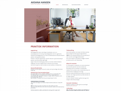 aksanahansen.dk snapshot