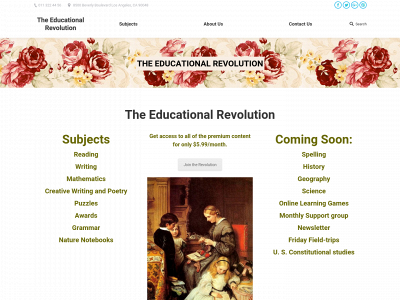 theeducationalrevolution.org snapshot