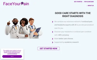 faceyourpain.org snapshot