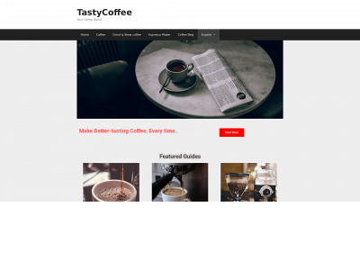 tastycoffee.co snapshot