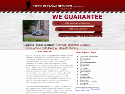 steinscleaning.co.uk snapshot