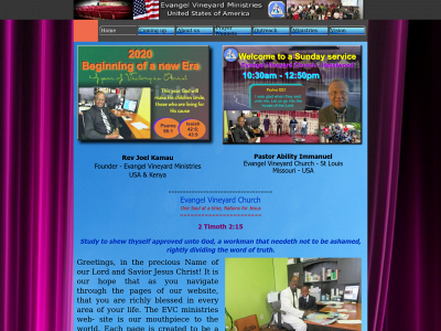 evcministries.com snapshot
