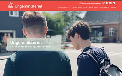 ungeministeriet.dk snapshot