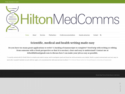 hiltonmedcomms.com snapshot