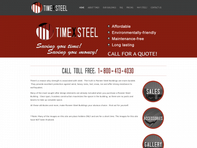 timexsteel.com snapshot