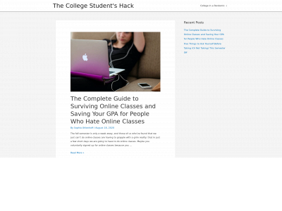 the-college-students-hack.com snapshot