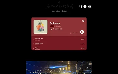 ambrosiusband.com snapshot