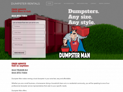 localdumpsterrentalman.com snapshot