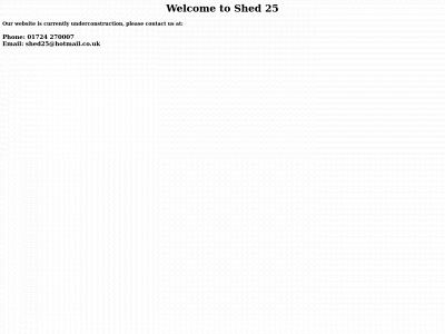 shed25.co.uk snapshot