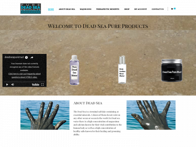 deadseapuremud.com snapshot