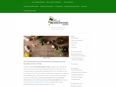 floridahomeopathicsociety.org snapshot