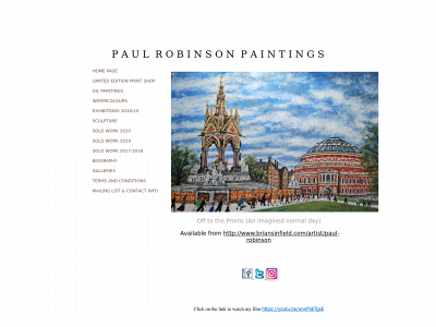 paulrobinsonpaintings.com snapshot