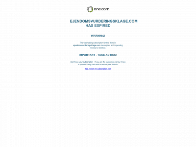 ejendomsvurderingsklage.com snapshot
